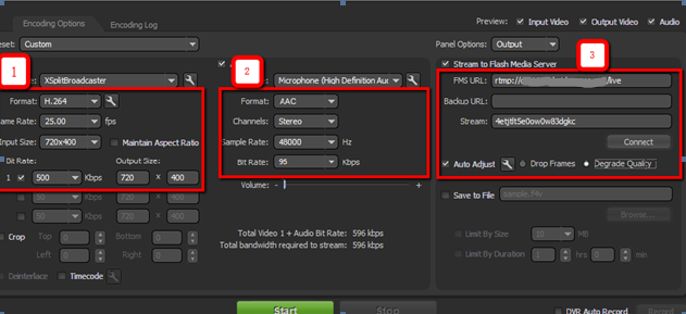 Как начать транслировать с помощью Adobe Flash Media Live Encoder